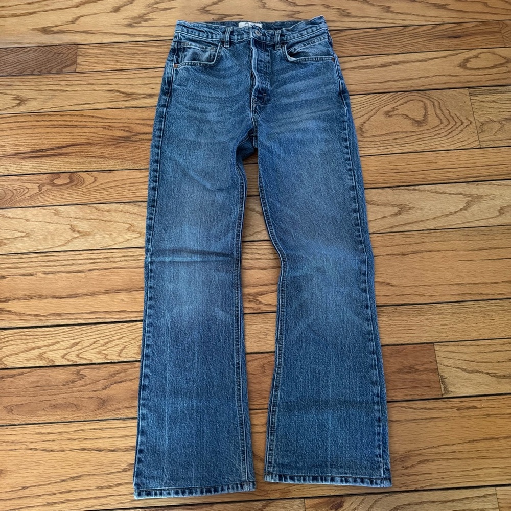 We the Free Sz28 classic blue straight leg cotton denim Women's Jeans